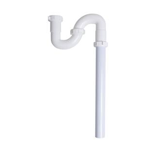 Oatey 1-12 in. White Plastic Sink Drain S- Trap HDC9722B