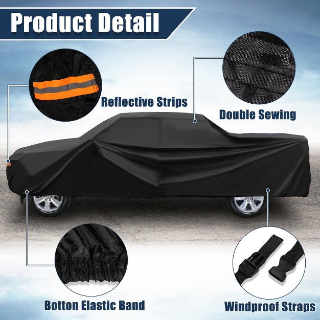 Unique Bargains Pickup Truck Cover For Ford F150 Crew Cab Pickup 4 Door 6 5 Feet Bed 2004 2021 Sun Rain Dust Wind Snow Protection