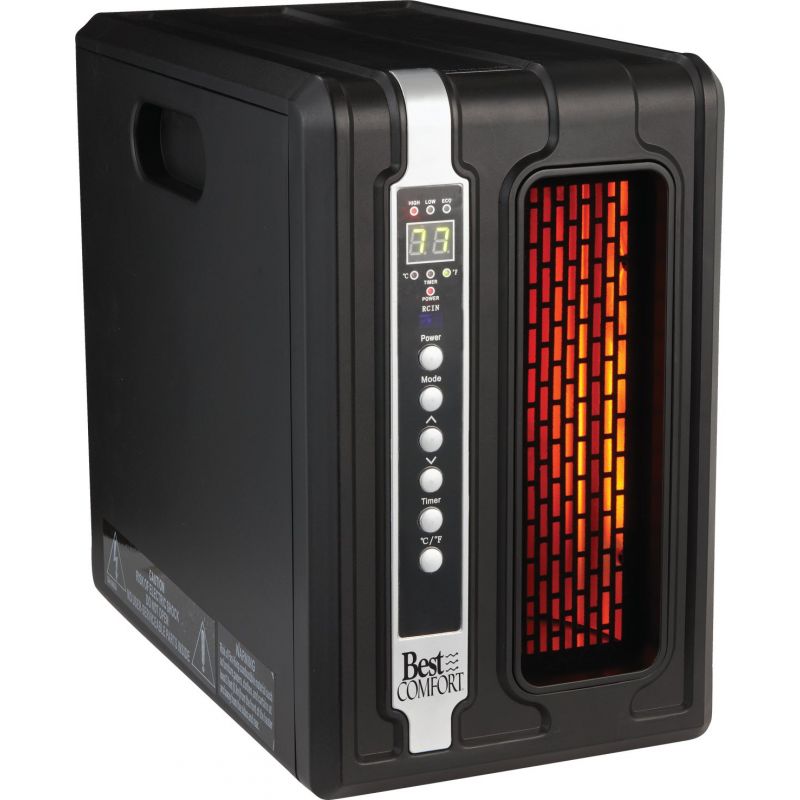 Best Comfort Quartz Heater with Remote Black 12.5A