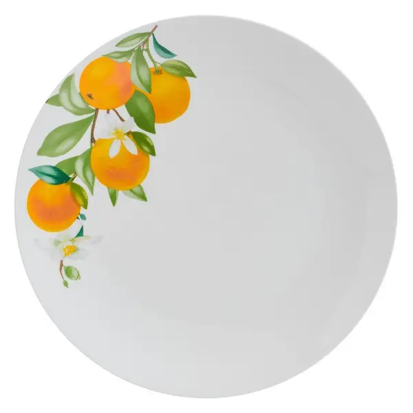 Studio Nova 12 Piece Oranges Porcelain Dinnerware Set