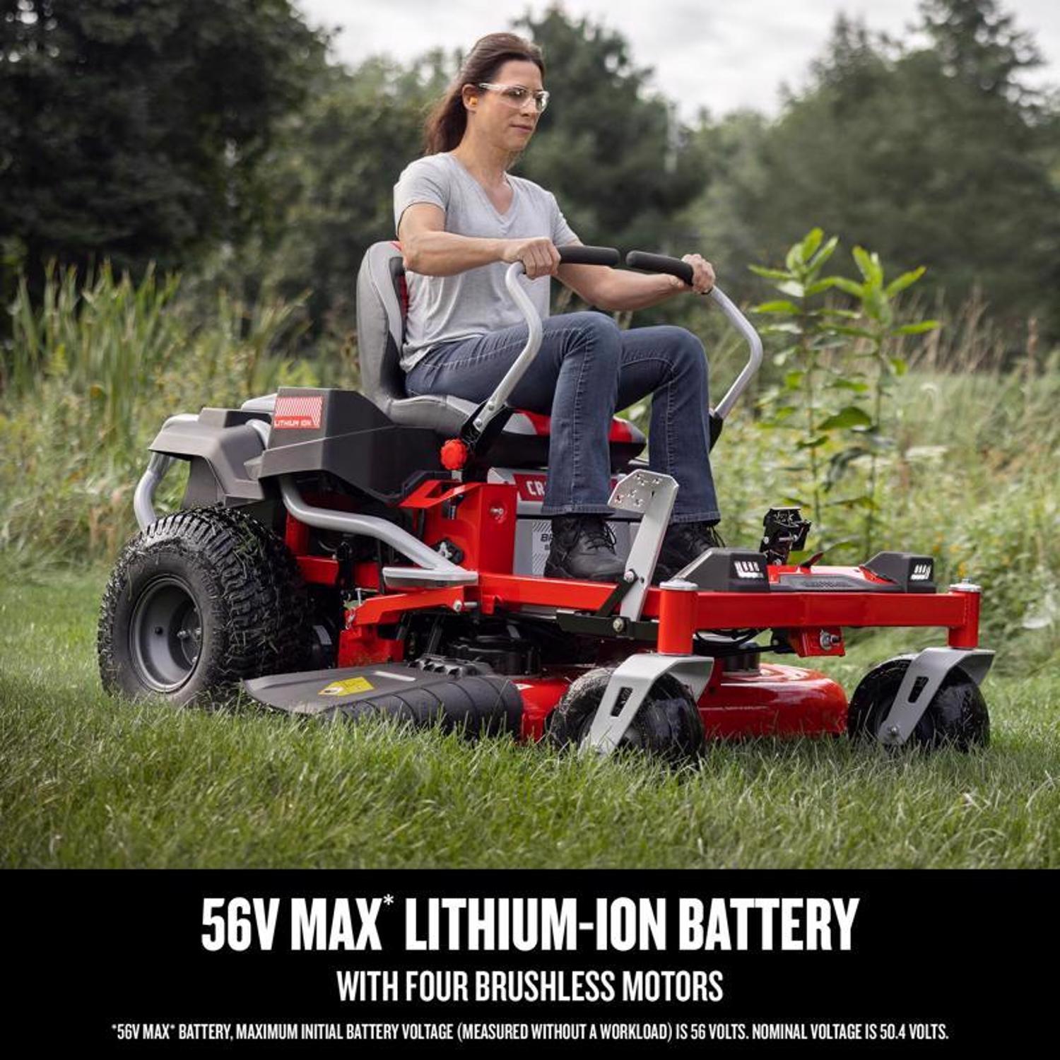 Craftsman CMCRM233401 42 in. Electric 56 V Battery Zero Turn Riding Mower Kit (Battery \u0026 Charger)