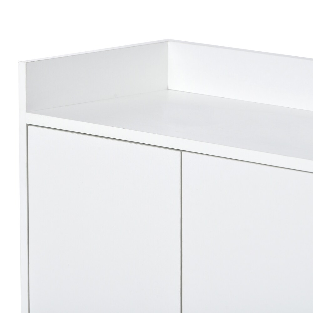 Modern White Sideboard Console Tables Storage Cabinet for Living Room