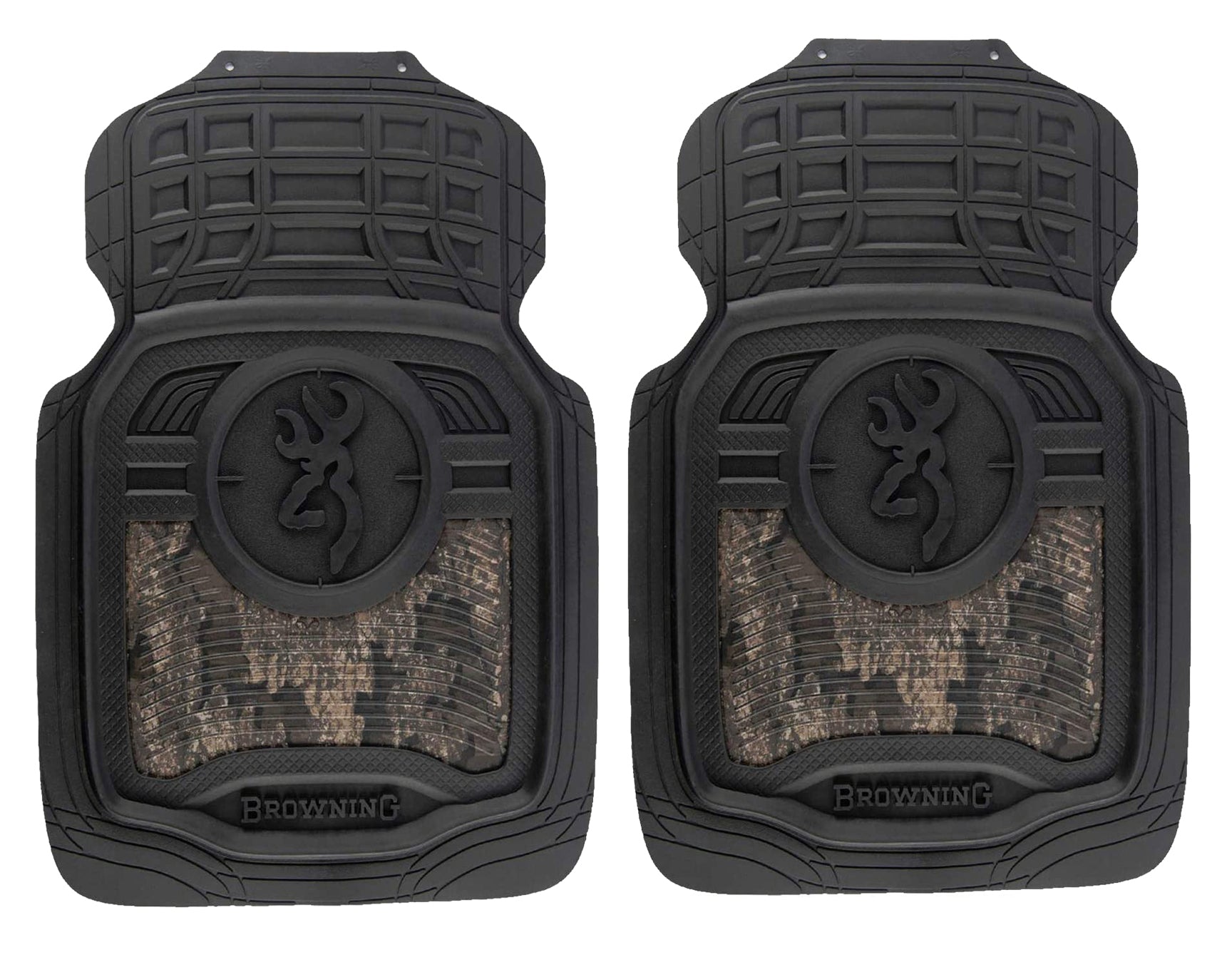 Realtree Timber Camo with Browning Logo  2-pc Universal Front Floor Mats for Truck，  SUV and Car