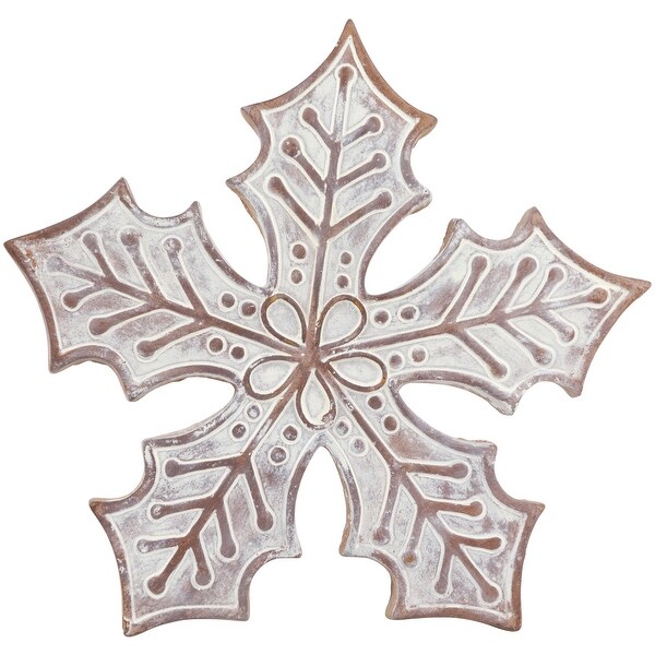 7.25 White Snowflake Christmas Tabletop Decoration