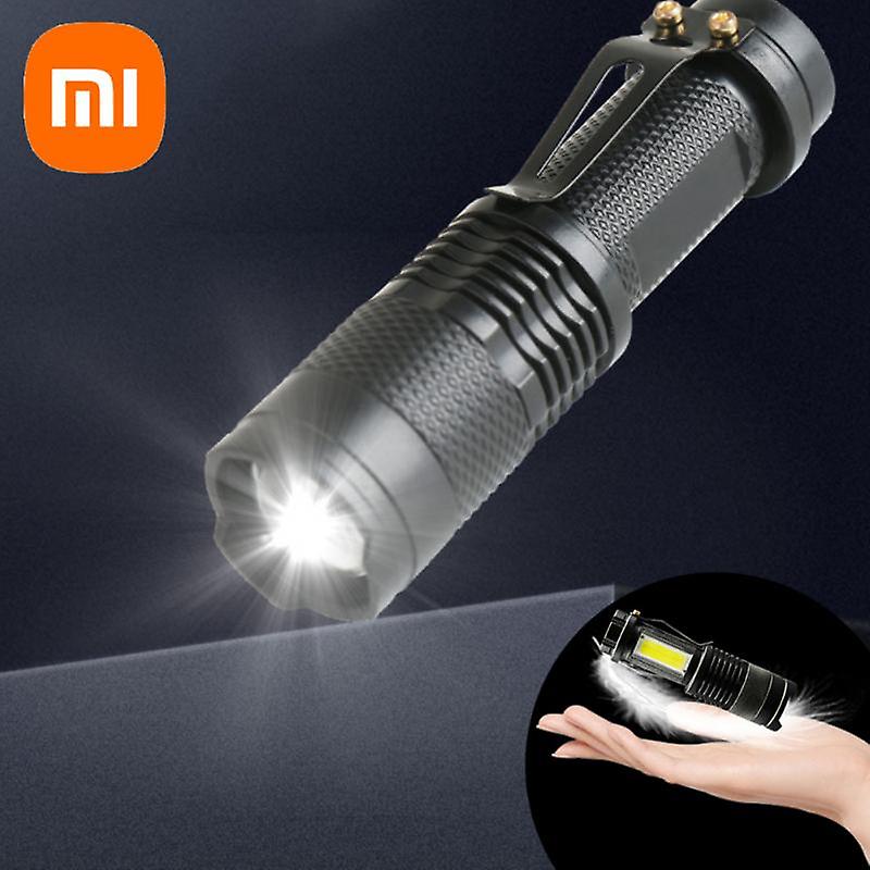 Xiaomi Rechargeable Led Flashlight Mini Zoom Torch Outdoor Camping Lamp Lantern Usb Charging