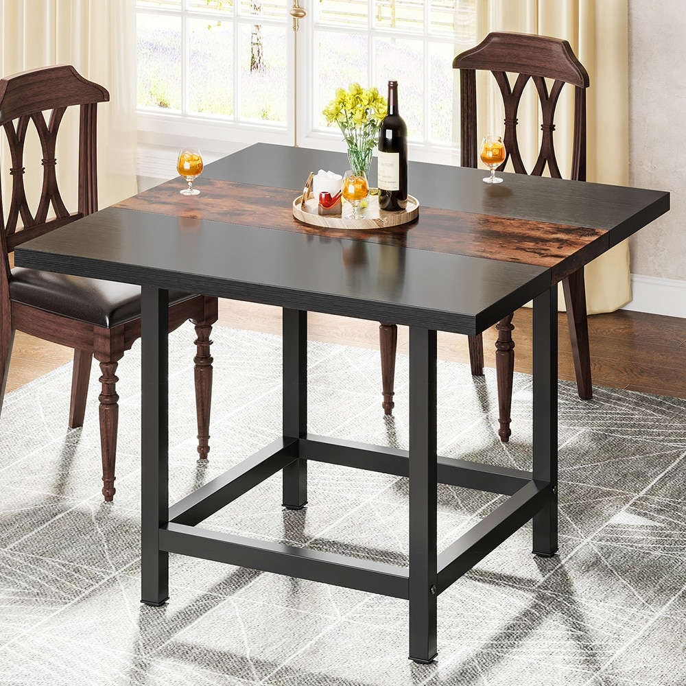 Farmhouse Square Dinning Table for 4  Rustic 39\