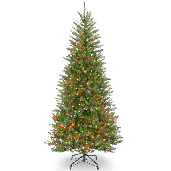 National Tree Company 6.5 ft. Dunhill® Fir Slim Tree with Multicolor Lights