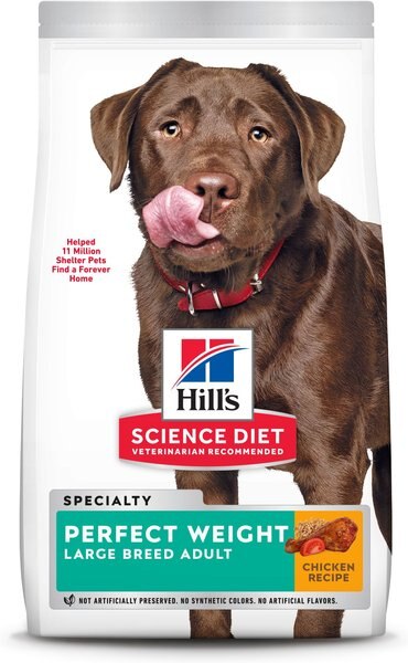 Hill's Science Diet Adult Perfect Weight Large Breed Chicken Recipe Dry Dog Food