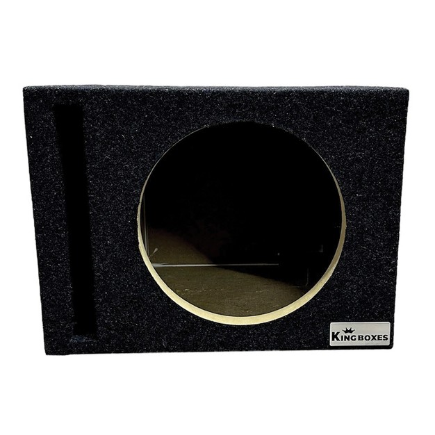 King Boxes S10v 10 in Single speaker Ported Black Carpeted Enclosure