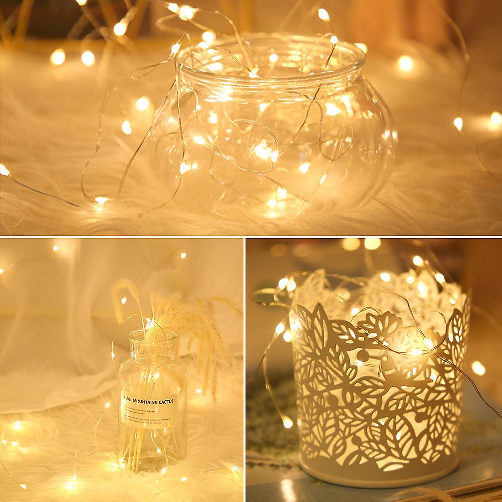 1/2/3m Usb Led String Lights Copper Silver Wire Garland Light Waterproof Fairy Lights For Christmas Wedding Party Decoration