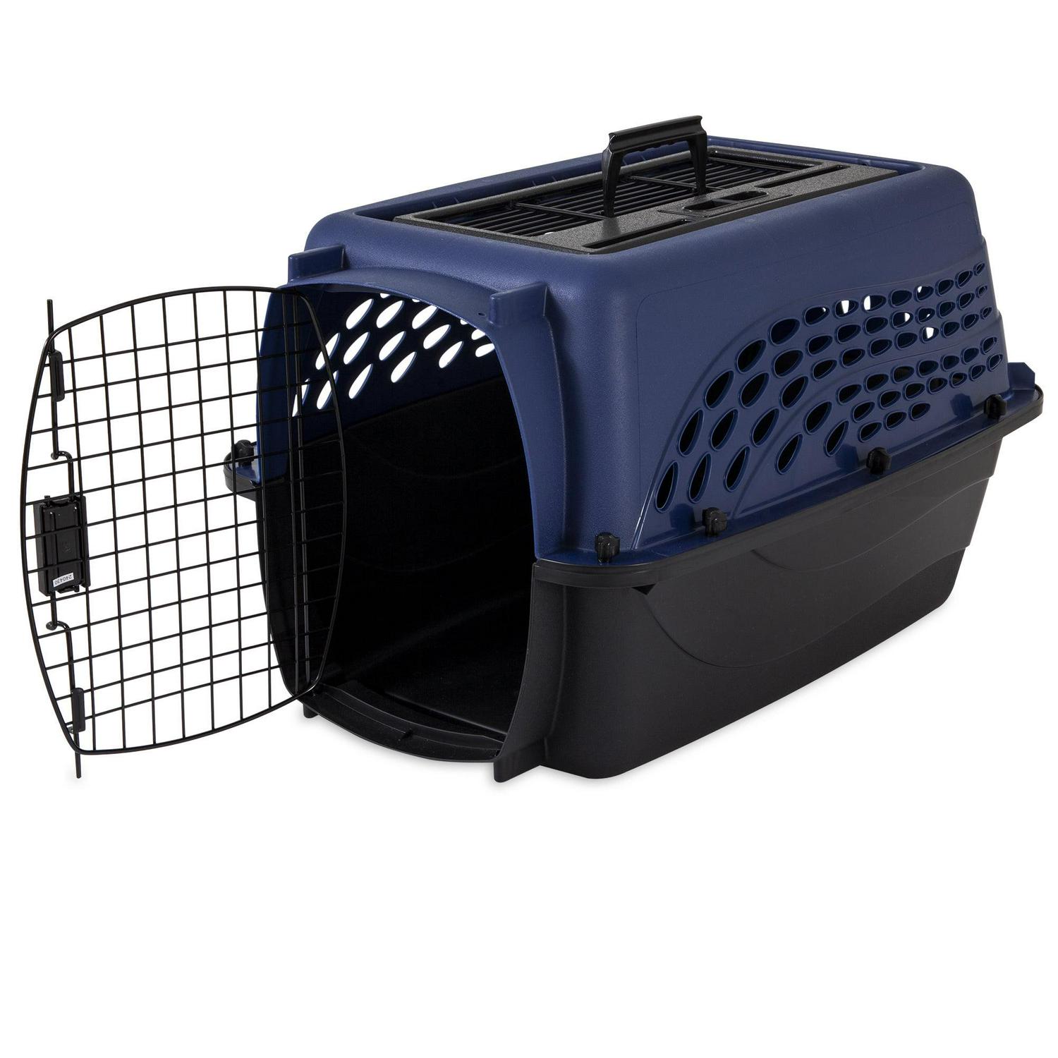 Vibrant Life 2Door Topload Dog Kennel Blue 24in Length  Crowdfused