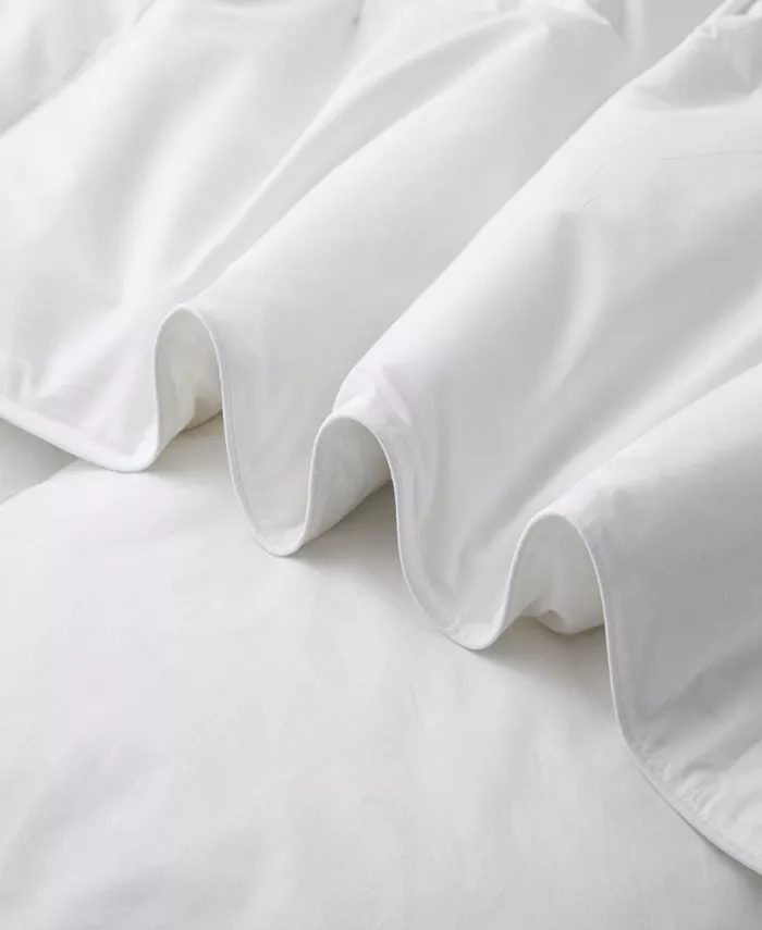 UNIKOME Cotton Fabric Lightweight Goose Feather Down Comforter， Twin