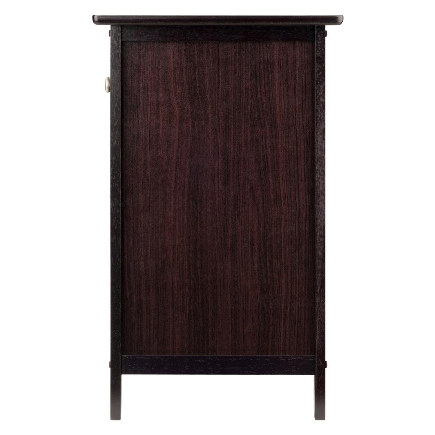 Winsome Wood Eugene Accent Table， Nightstand， Espresso Finish