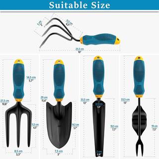 7-Piece Heavy-Duty Alloy Steel Garden Tool Set Garden Tool Set B07943XW96