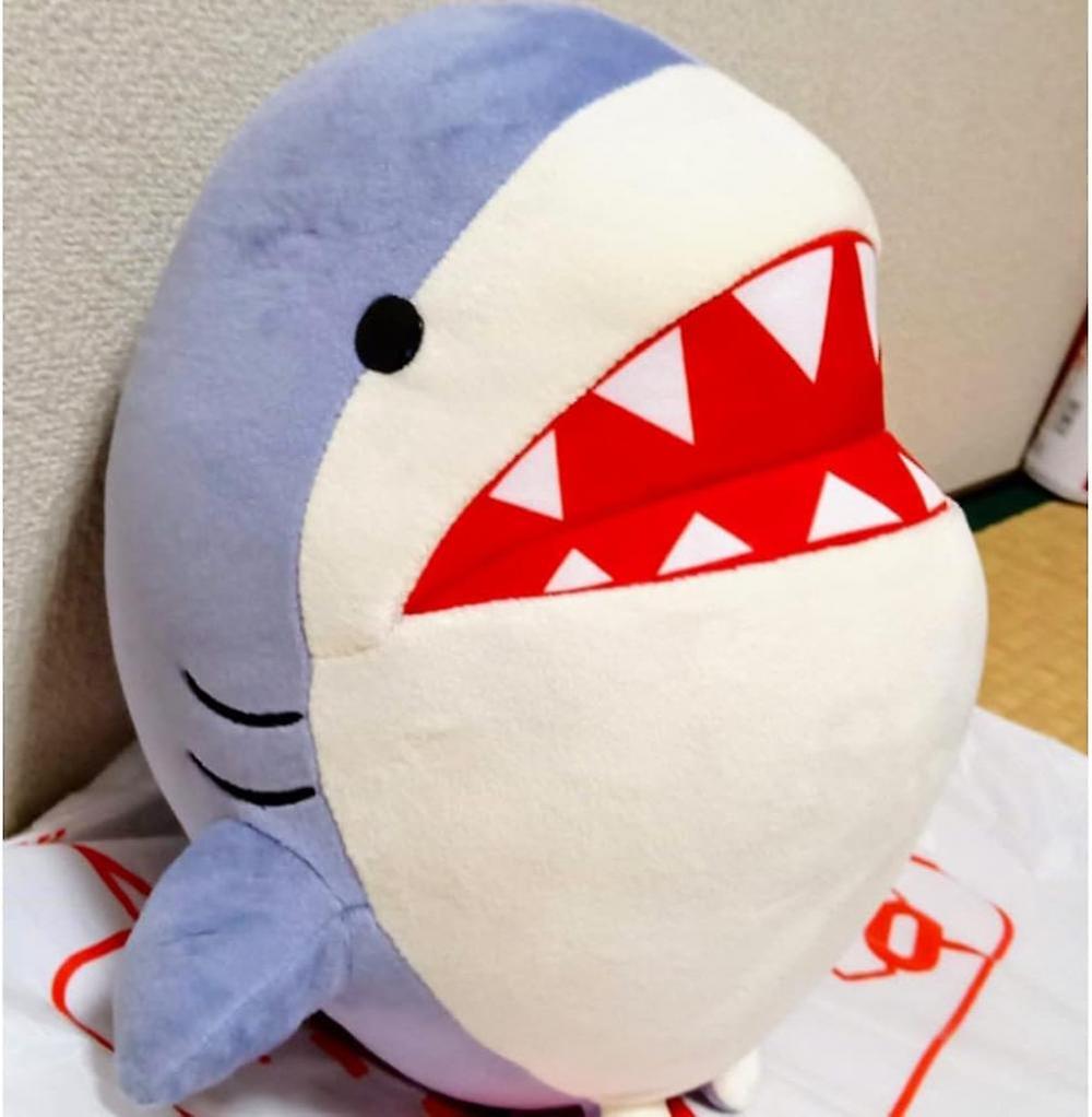 11''commander Shark Plush Toy Cute Shark Soft Plush Doll Plush Figure Cartoon Stuffed Plush Toy Stuffed Pillow