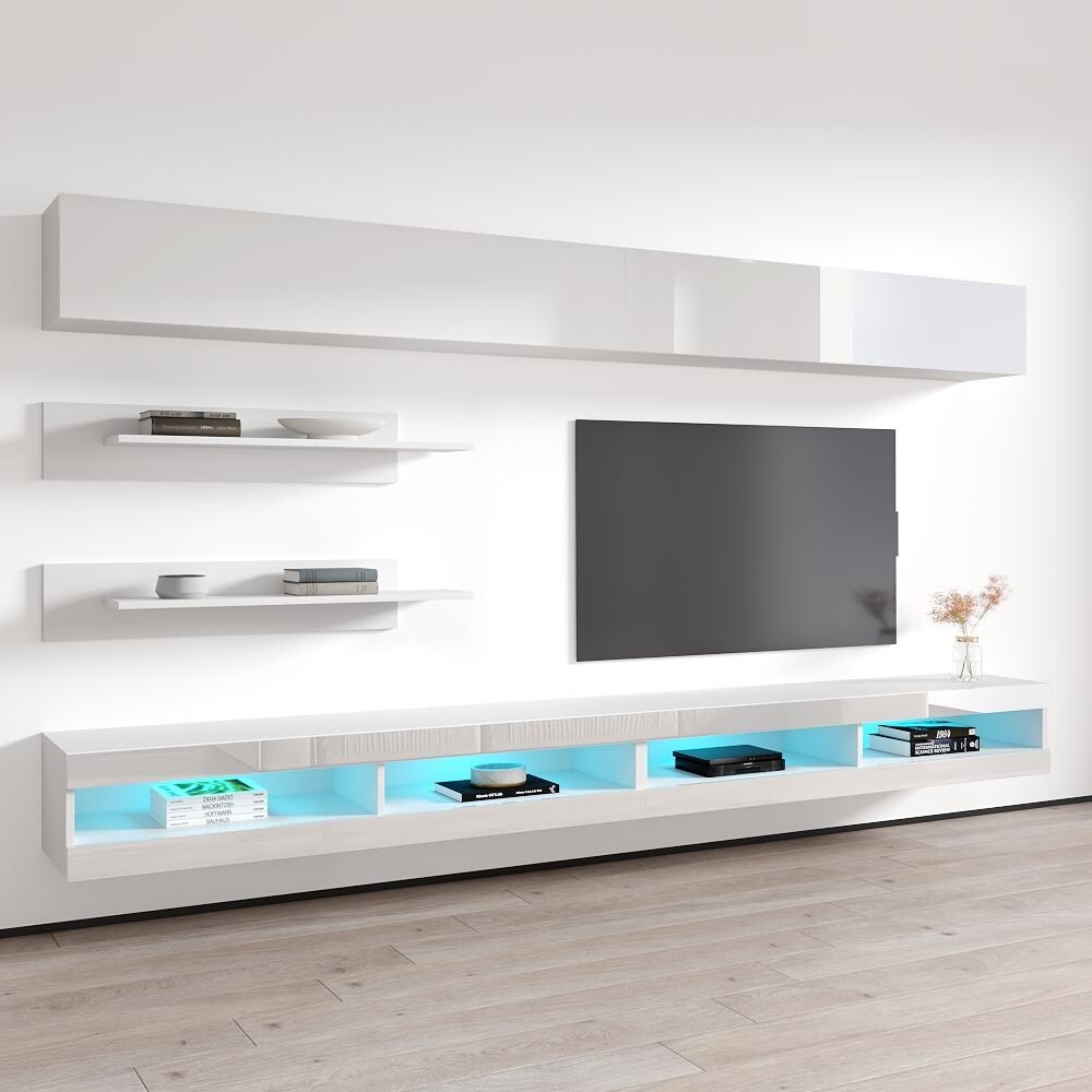 Fly I1 34TV Wall Mounted Floating Modern Entertainment Center