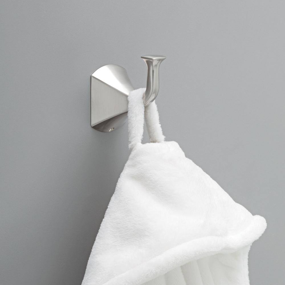 Delta Pierce Single Towel Hook in Spotshield Brushed Nickel PRC35-BN