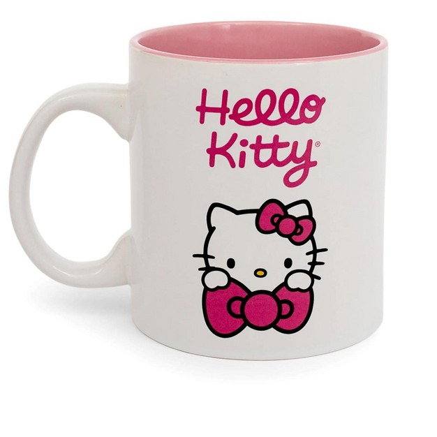 Silver Buffalo Hello Kitty Ceramic Mug Holds 20 Ounces