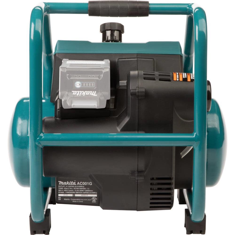 Makita 40V max XGT 2 Gallon Quiet Series Compressor Bare Tool AC001GZ from Makita