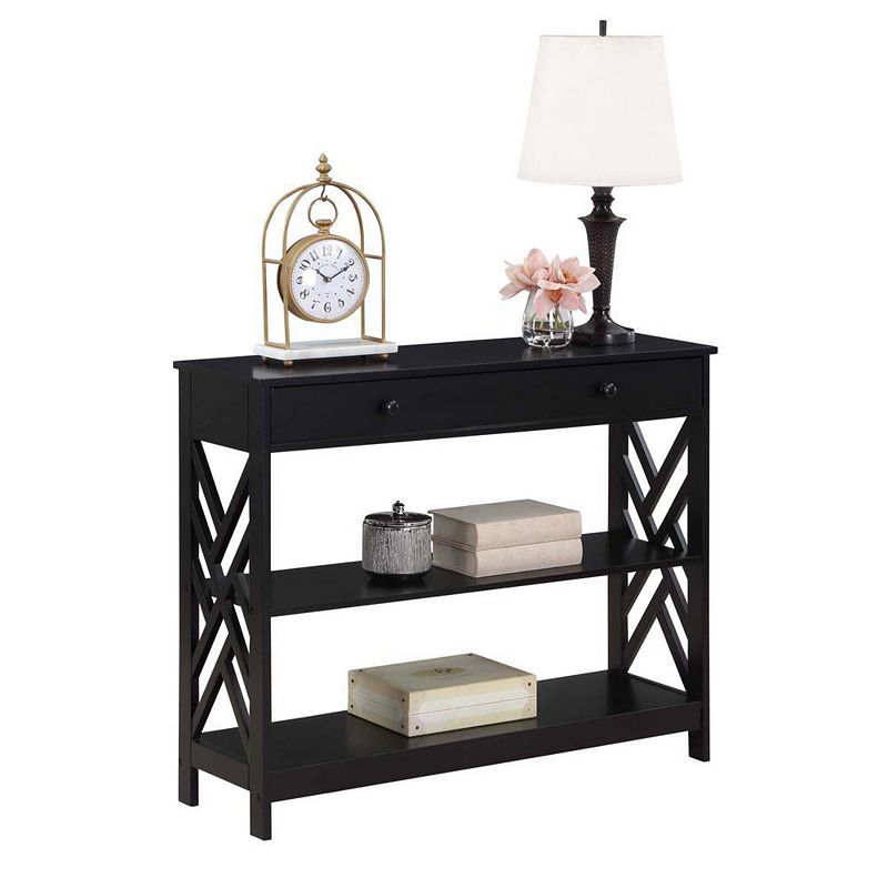 Convenience Concepts Titan 1 Drawer Console Table with Shelves