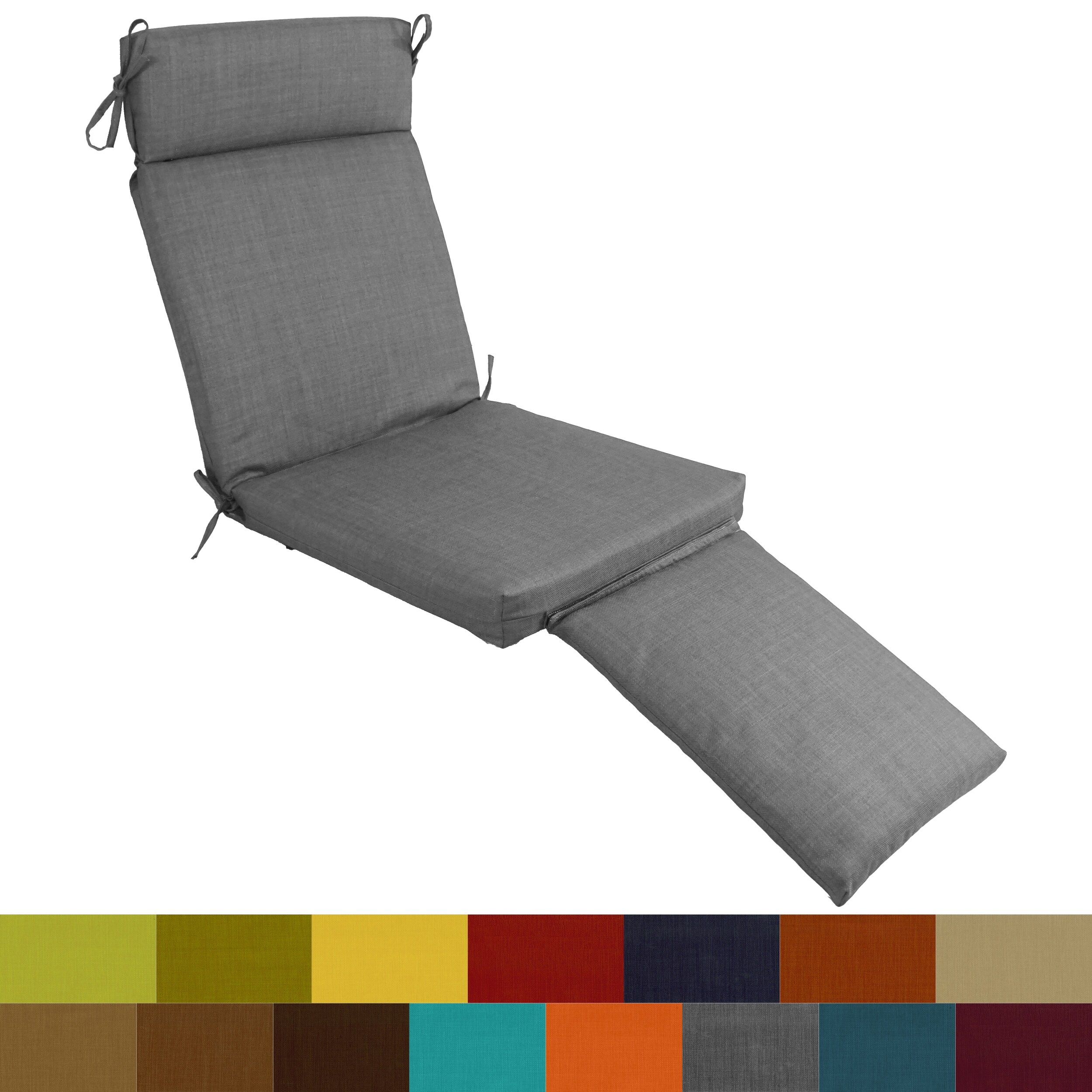 21-inch by 69-inch Outdoor Steamer Deck Lounger Cushion