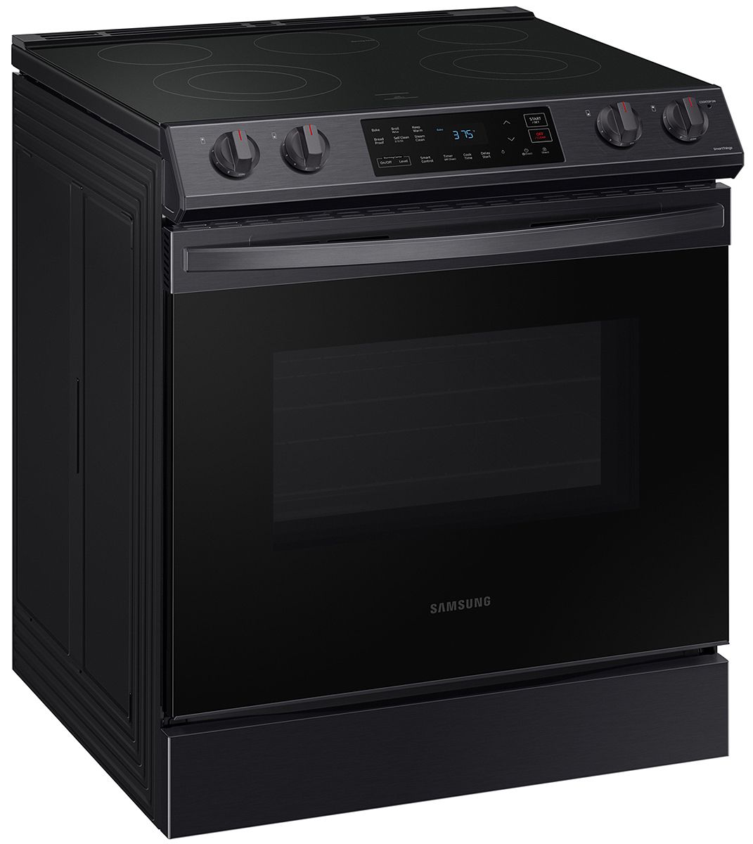  ADA 6.3 Cu. Ft. Fingerprint Resistant Black Stainless Steel Front Control Slide-In Electric Range