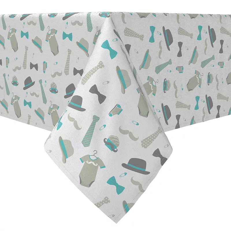 Rectangular Tablecloth， 100% Cotton， Mr. Little Man