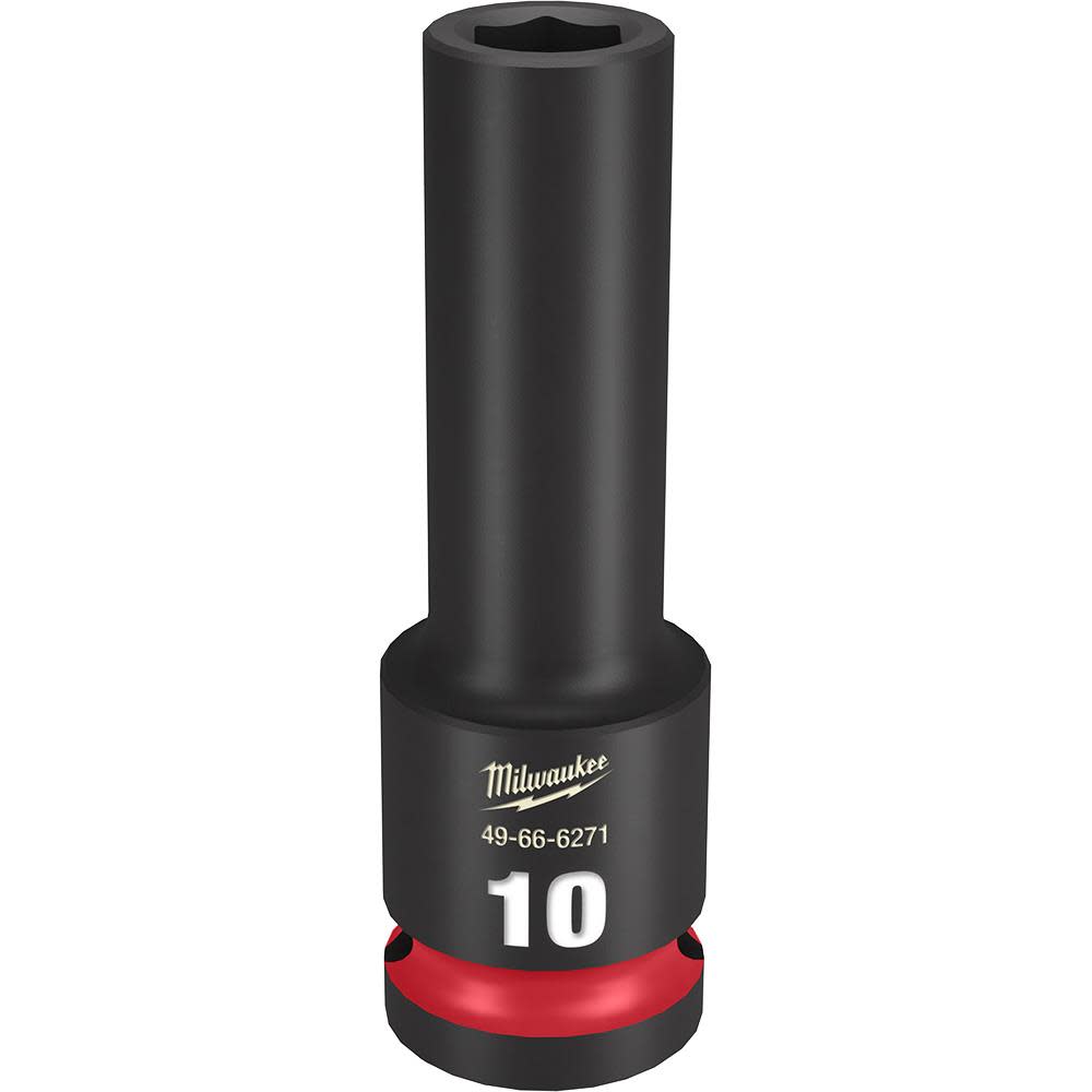 Milwaukee SHOCKWAVE Impact Duty Socket 1/2 Drive 10MM Deep 6 Point 49-66-6271 from Milwaukee