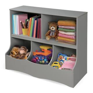 Badger Basket 32 in. H x 37 in. W x 15.75 in. D Gray MDF 5-Cube Organizer 98857