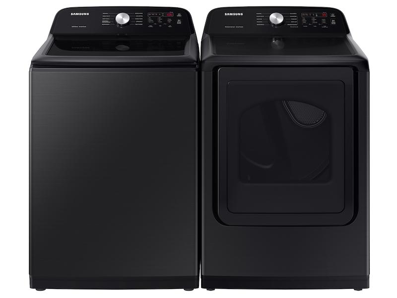 Samsung WA50B5100AV 5.0 Cu. Ft. Large Capacity Top Load Washer With Deep Fill And Ez Access Tub In Brushed Black