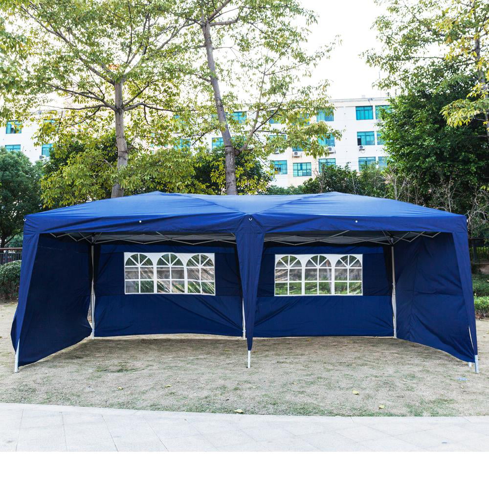 UBesGoo 10x20' Pop Up Canopy Party Tent Outdoor Folding Patio Shade Blue