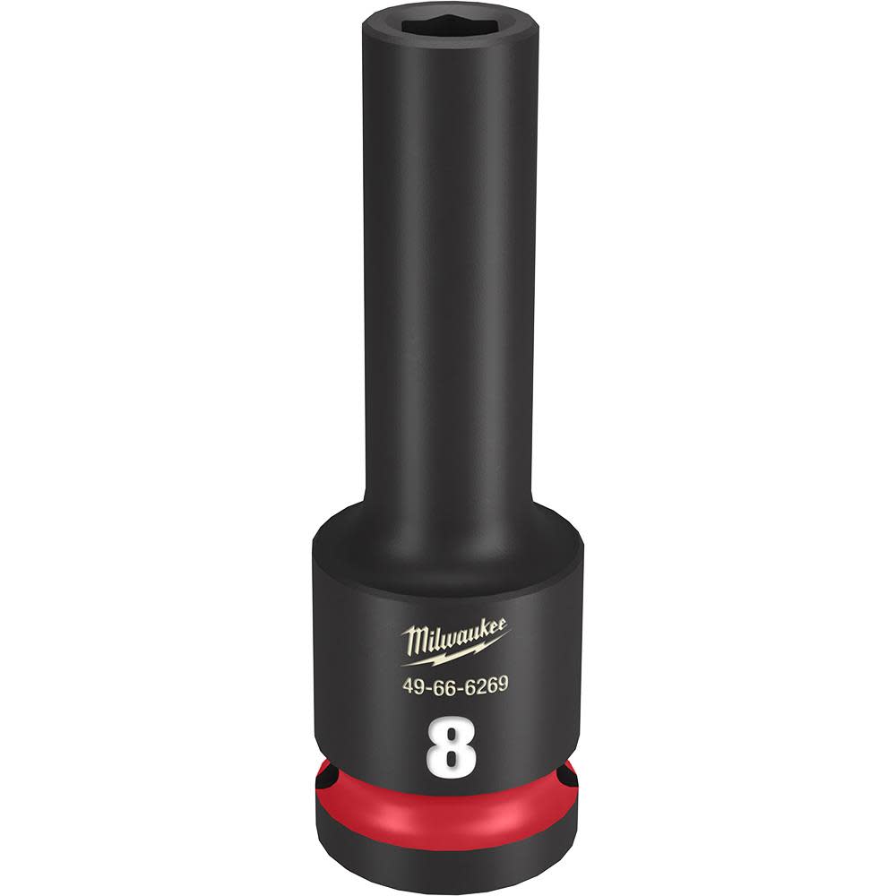 Milwaukee SHOCKWAVE Impact Duty Socket 1/2 Drive 8MM Deep 6 Point 49-66-6269 from Milwaukee