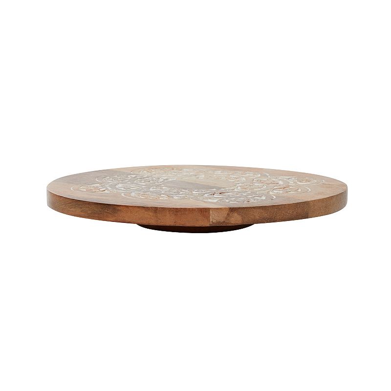 Stella and Eve Wooden Lazy Susan Cake Stand