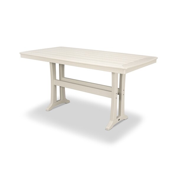 POLYWOOD Nautical Trestle Counter Table