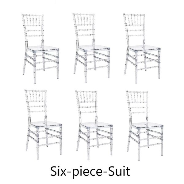 DandN Transparent Bamboo Chair Set，Dining Chairs，Wedding Chairs