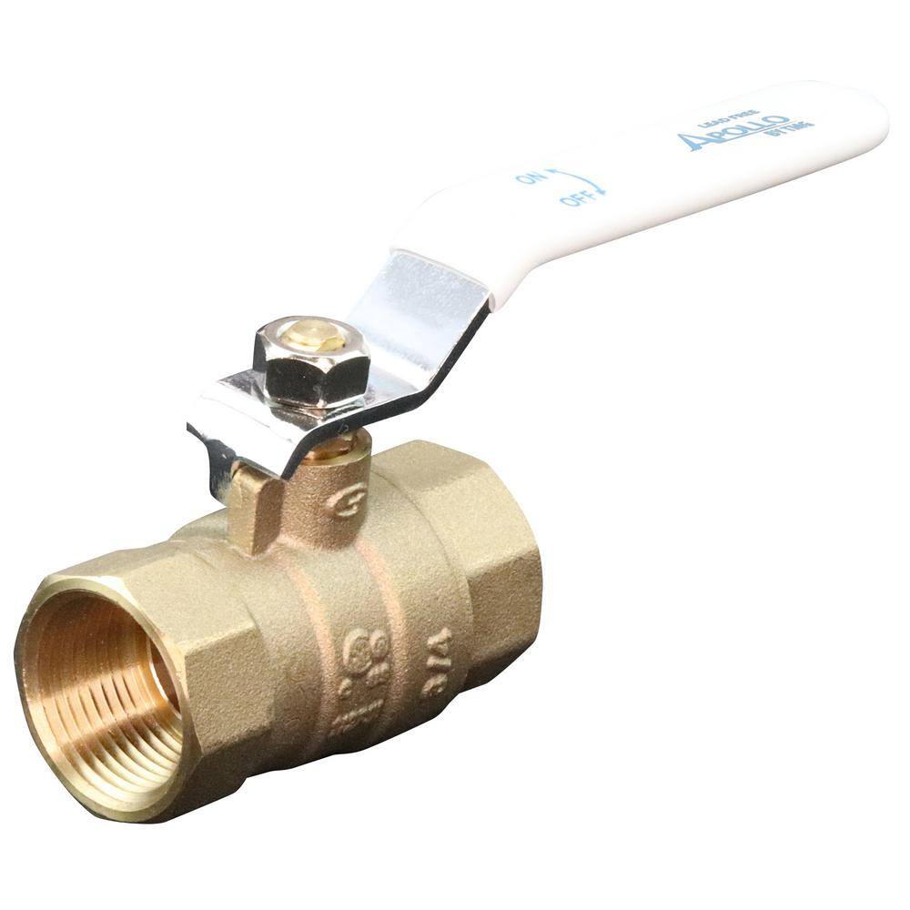 Apollo 34 in. x 34 in. Lead Free Forged Brass FPT x FPT Ball Valve 94ELF10401