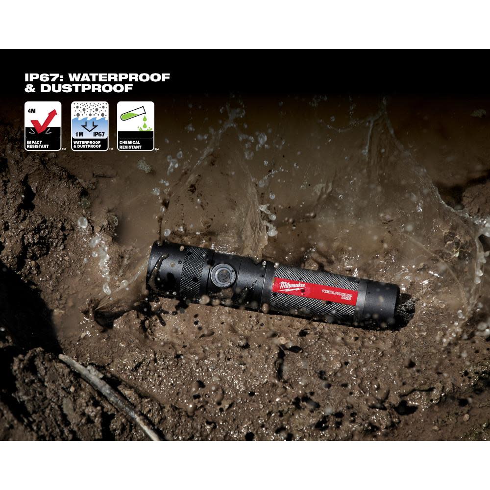 USB Rechargeable 1100L Twist Focus Flashlight