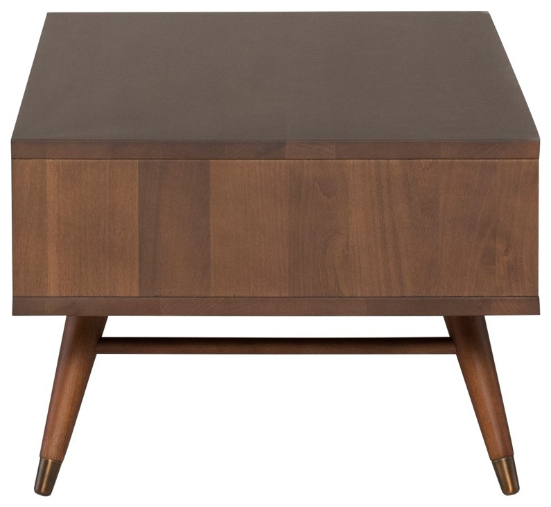 Damiano Coffee Table Walnut   Midcentury   Coffee Tables   by Rustic Home Furniture Deco  Houzz