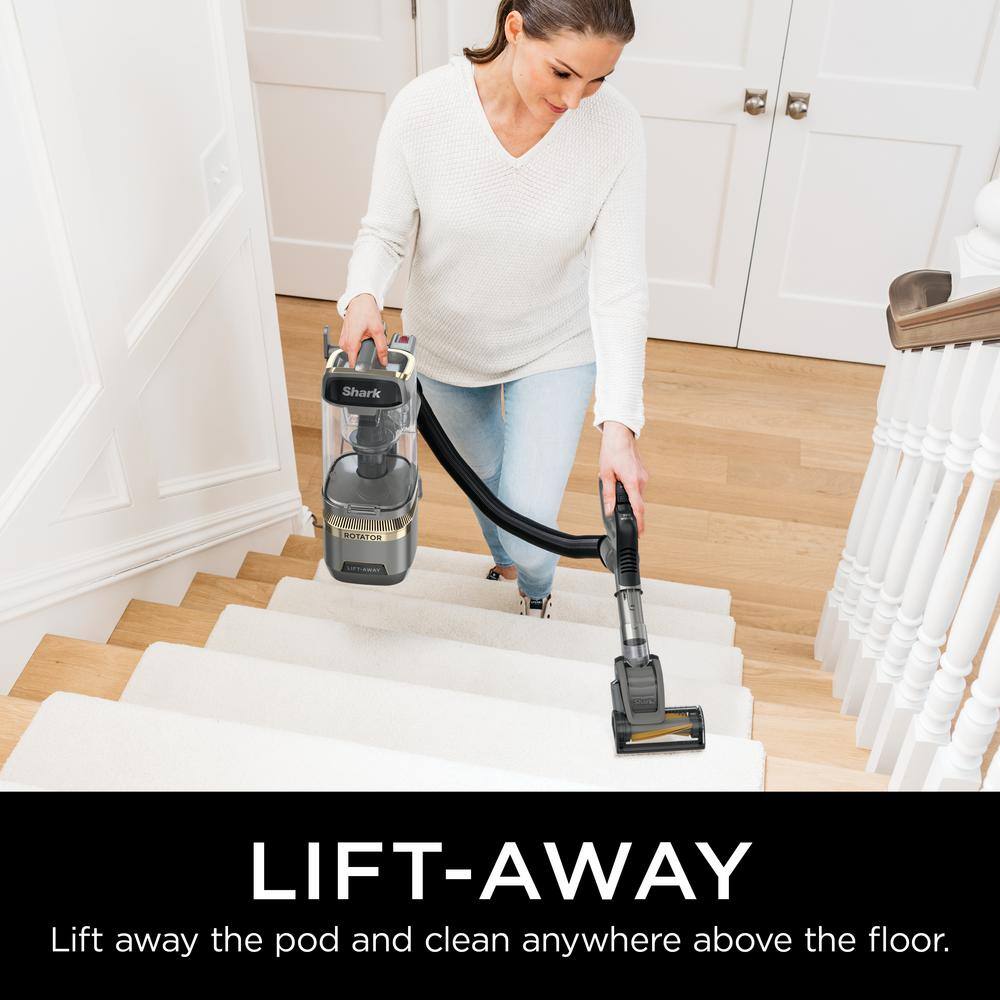 Shark Rotator Lift-Away ADV Bagless Corded Upright Vacuum with DuoClean PowerFins and Self-Cleaning Brushroll in Gray - LA502 LA502