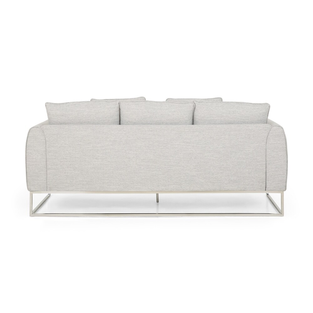 Canisbay Modern 3 seater Fabric Sofa by Christopher Knight Home   82.75\