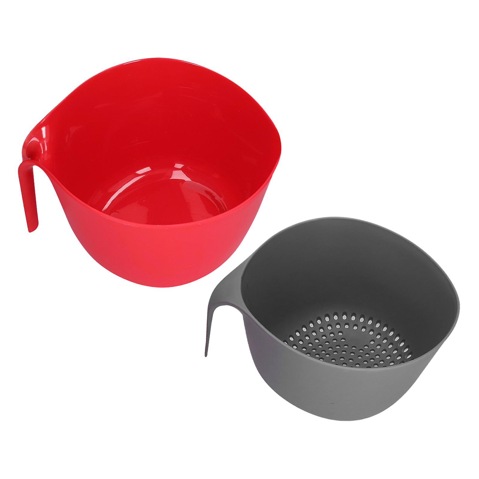Plastic Strainer 2 In 1 Double Layer Detachable Large Capacity High Durability Nontoxic Food Strainer