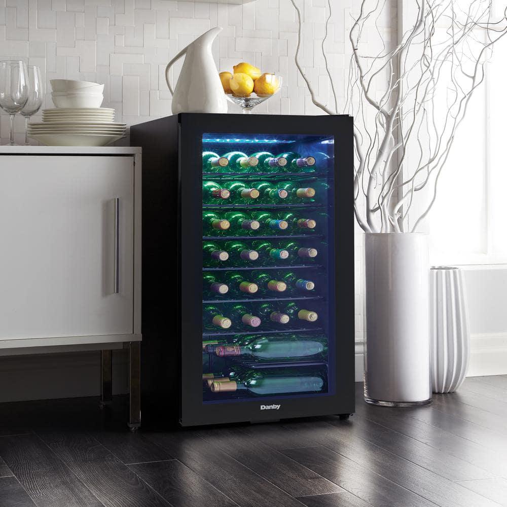 Danby Single Zone 36Bottle FreeStanding Wine Cooler in Black