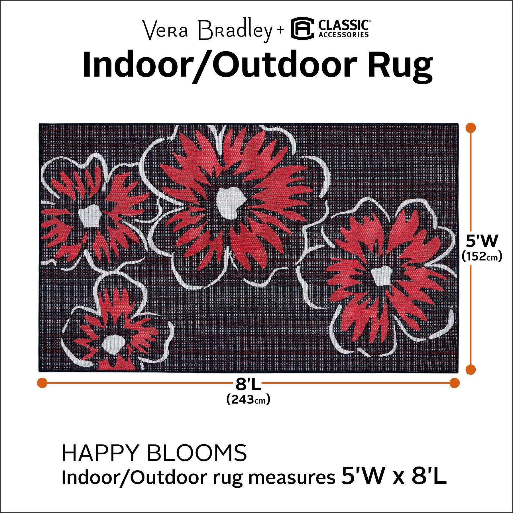 Indoor/Outdoor Rug 5' x 8'