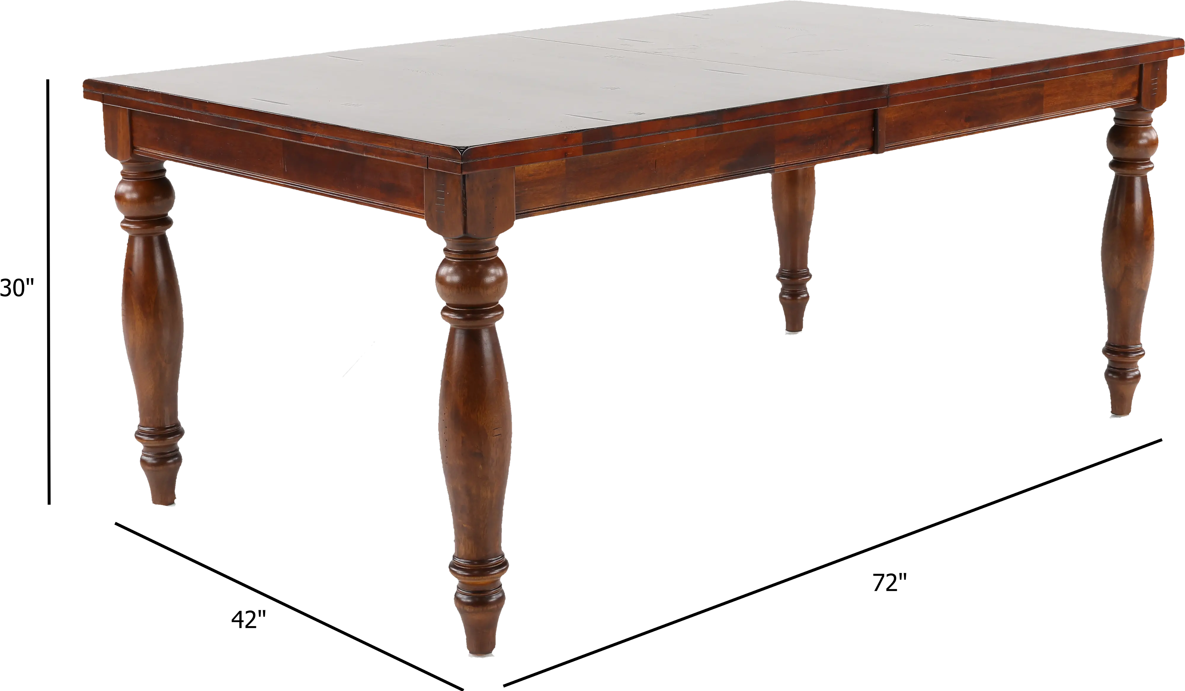 Dark Brown Dining Room Table - Kingston