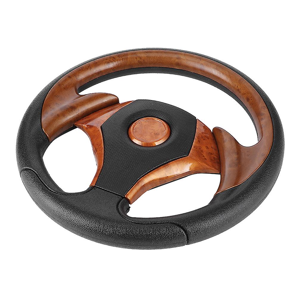 320mm Universal Steering Wheel 6 Bolt Type Imitative Racing Car Automobile Modifiedbrown