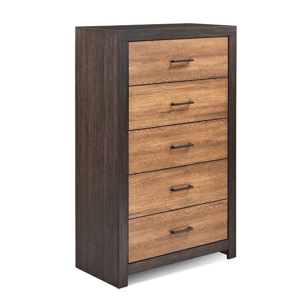 Lawrence Caramel and Licorice 2-piece Bedroom Set with Chest - - 34936285