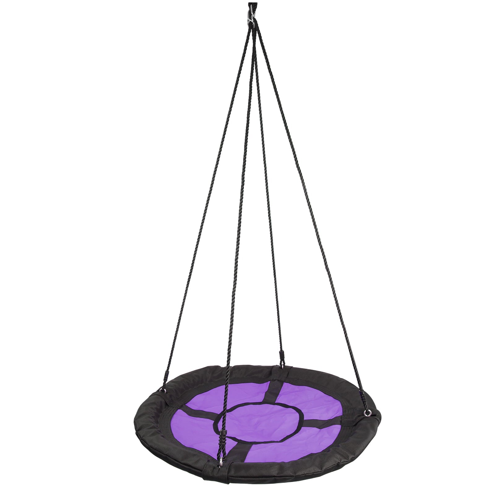 ZENY 40-inch Waterproof Saucer Web Swing Saucer Tree Swing with Tree Rope， Purple