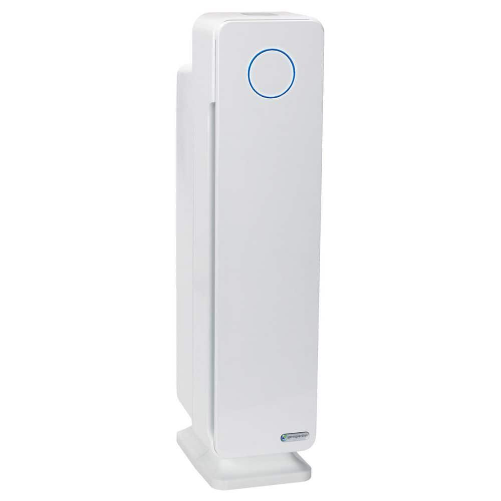 GermGuardian Elite 4in1 5 Speed Air Purifier with True HEPA filter UV Sanitizer for Medium Rooms up to 167 Sq Ft White