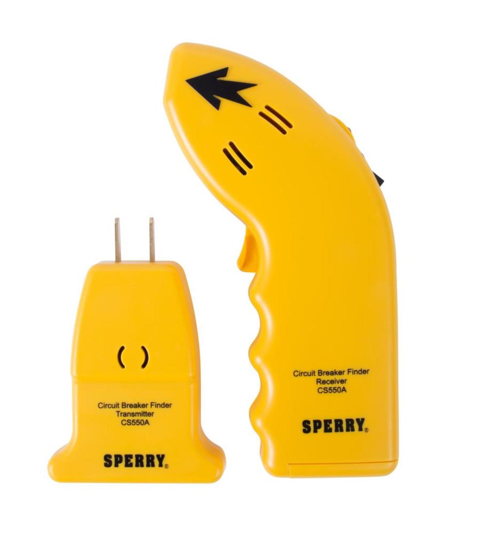 Sperry Instruments CS550A Circuit Breaker Finder， Identifies Correct Circuit or Fuse， Audible/Visual Alert， 120V AC， 50 to 60Hz ;