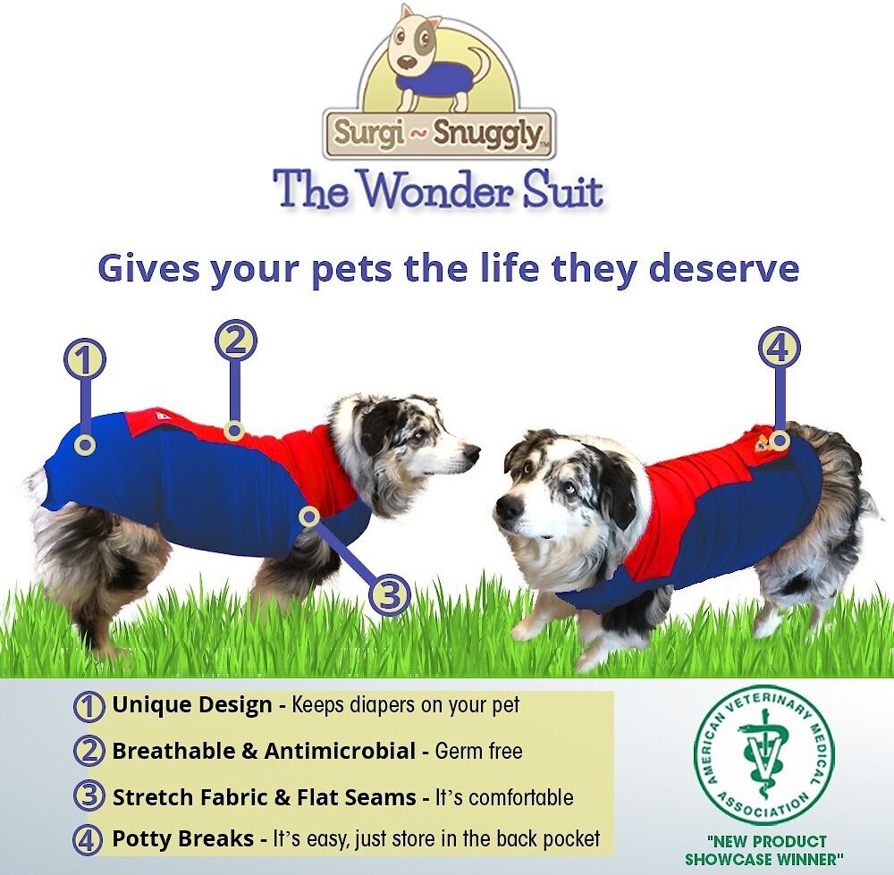 Surgi Snuggly Wonder Suit Post Surgical Healing Dog Suit